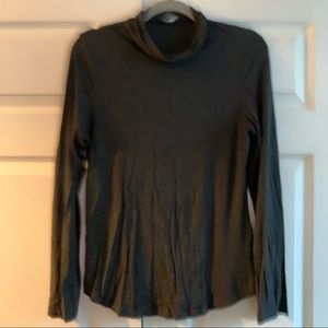 Charcoal mock turtleneck shirt